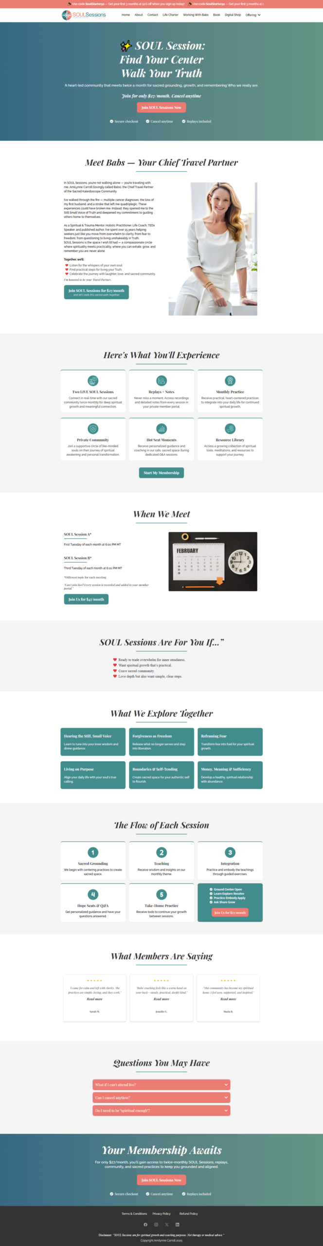 Single offer sales funnel page with proof sections and FAQ built in GoHighLevel