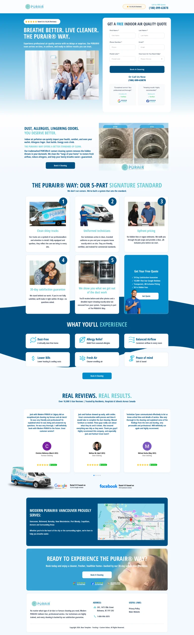 GoHighLevel Landing Funnel — One conversion path: offer, proof, objections, then a single booking action.
