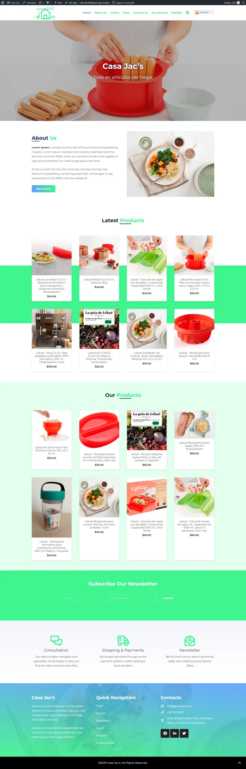 Bakery Order Site — Cake shop with a product gallery, flavour options and an order form.