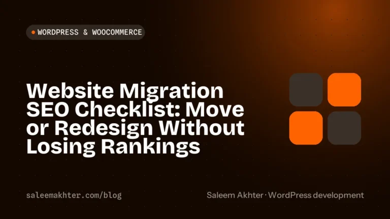Website migration SEO checklist: move or redesign without losing rankings