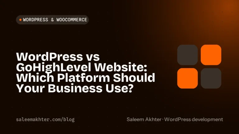 WordPress vs GoHighLevel website: which platform should your business use