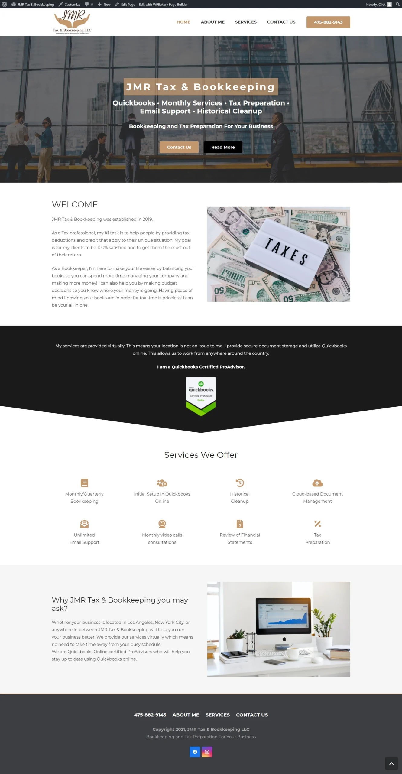 Bookkeeping Firm Site — Accountancy site with service breakdown, pricing and an enquiry route.