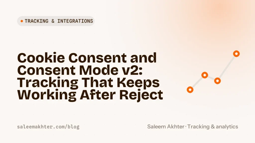 Cookie consent and Consent Mode v2: tracking that keeps working after reject