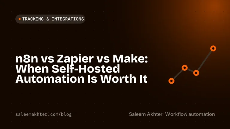 n8n vs Zapier vs Make: when self-hosted automation is worth it